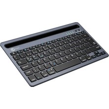 Veraura Lifestyle Lenovo Lecoo BK100 Bluetooth V3.0 Çoklu Cihaz Uyumlu Şarj Edilebilir Kablosuz Gri Türkçe Q Klavye