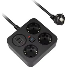 Veraura Lifestyle Sonx Akım Korumalı Avrupa Tip-C USB Soket Kartı 2 Metre - Güvenli ve Uzun Kablo Çözümü