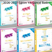 ÜçDörtBeş Yayınları 2027 Tyt Fizik Kimya Biyoloji Türkçe Matematik Tarih Coğrafya Felsefe Din Kültürü Video Anlatımlı Video Çözümlü Soru Bankası Seti (6 Kitap)