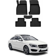 Omac Mercedes Cla Series W117 Sw 2013-2019 Uyumlu 4d Havuzlu Paspas Kauçuk Siyah 5 Parça