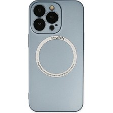 Veraura Lifestyle Apple iPhone 13 Pro Kılıf Jack Magneticsafe Lens Silikon - Sierra Blue