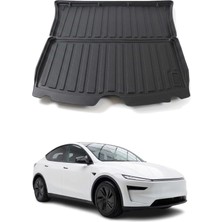 Omac Tesla Model Y Juniper 2025+ Uyumlu Araca Özel Kauçuk Tpe Bagaj Havuzu Siyah