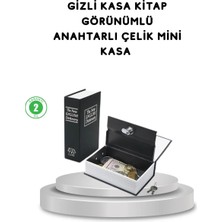 Veraura Lifestyle Gizli Kitap Kasa – Metal Gövdeli, Anahtarlı