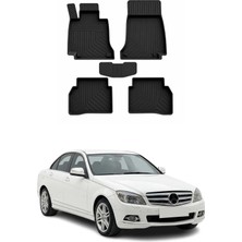 Omac Mercedes C Series W204 2007-2014 Uyumlu 4d Havuzlu Paspas Kauçuk Siyah 5 Parça