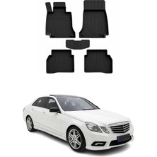 Omac Mercedes E Series W212 2009-2016 Uyumlu 4d Havuzlu Paspas Kauçuk Siyah 5 Parça