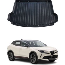 Omac Alfa Romeo Junior Gasoline Electric 2024-2026 Uyumlu Araca Özel Kauçuk Bagaj Havuzu Siyah Üst Kademe