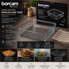 Paşabahçe Borcam Kare Tepsi (Premium) 59314
