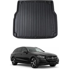 Omac Mercedes C Serisi W206 Kombi - Station Wagon 2021+ Uyumlu Araca Özel Kauçuk Bagaj Havuzu Siyah
