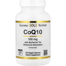 California Gold Nutrition COQ10 100 Mg, 150 Vejetaryen Kapsül