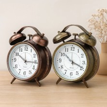 Veraura Lifestyle Çift Zilli Metal Masa Çalar Saat (10 Cm)