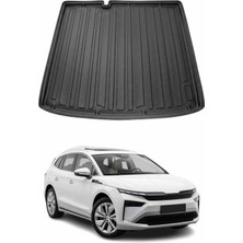 Omac Skoda Enyaq 2025+ Uyumlu Araca Özel Kauçuk Tpe Bagaj Havuzu Siyah