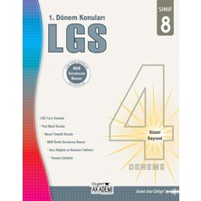 TeknoKapsül Üçgen Akademi 8.sınıf Lgs 1. Dönem Konuları - 4'lü Deneme Sınavı