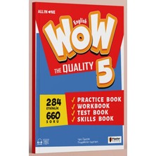 2027FENOMEN Okul Wow English 5 The Quality Practice Book Vocabulary Book Test Book