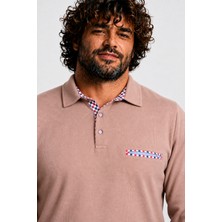 Starbattal Erkek Büyük Beden Polo Yaka Sweat Flota Cep 24407 S.kahve