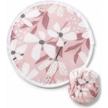 Leo'Stone Katlanabilir Japon Yelpazesi 20 cm Mini El Yelpazesi Kılıflı Çantalık Soft Blossom Pembe