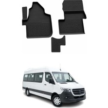 Omac Mercedes Sprinter W907 2018-2026 Uyumlu 4d Havuzlu Paspas Kauçuk Siyah 3 Parça