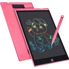 Veraura Lifestyle 12 Inc Renkli LCD Grafik Dijital Kalemli Çizim Tableti Yazı Tahta Not Yazma Eğitim Tableti Pembe