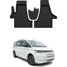 Omac Volkswagen Transporter T7 2019-2026 Uyumlu 4d Havuzlu Paspas Kauçuk Siyah 3 Parça