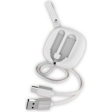 Veraura Lifestyle Konfulon S79 Cro USB Kablo 20CM-1M 2A - Beyaz