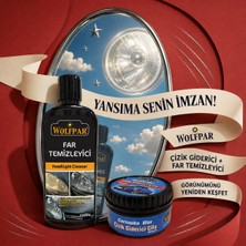Wolfpar Çizik Giderici Cila ve Far Temizleyici Seti – Carnauba Waxlı Araç Bakım Ikilisi