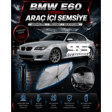STS Oto Aksesuar Bmw E60 Araç Ön Cam Güneşliği Katlanabilir Şemsiye Oto Güneşlik Uv Korumalı Gölgelik Araba Oto Şemsiyesi