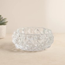 Veraura Lifestyle Yuvarlak Cam Küllük 12.8 cm (Diamond Kristal)