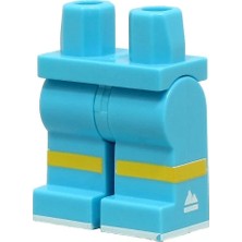 LEGO Minifigür Parçaları: Legs Decorated, Bacak, Ayak: 970C00PB1447