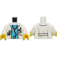 LEGO Minifigür Parçaları: Torso, Vücut, Gövde: 973PB6090C01