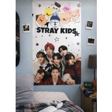 Owlbag Company Owl Bag Stray Kids Poster Desenli Tasarım Duvar Halısı