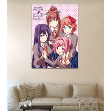 Owlbag Company Owl Bag Doki Doki Literature Clup  Desenli Tasarım Duvar Halısı