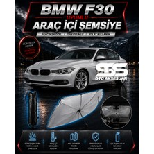 STS Oto Aksesuar Bmw F30 Araç Ön Cam Güneşliği Katlanabilir Şemsiye Oto Güneşlik Uv Korumalı Gölgelik Araba Oto Şemsiyesi