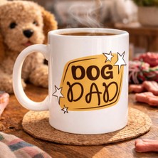 Bezos Dog Dad Kupa Model 184 – Köpek Babası Temalı Porselen Kahve Kupası – Köpek Severlere Özel Hediyelik Kupa
