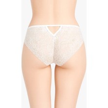 Kadın Beyaz Romantik Dantel Külot - SKLDLP9429-8418