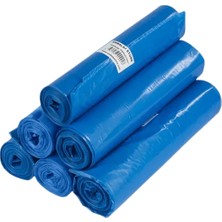 Şengür Ambalaj Marin Plastik 80X110 Mavi Endüstriyel Jumbo Çöp Torbası - 500GR 10'lu Rulo