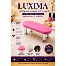 Luxima Pembe Renk Manikür Sehpası Manikür Yastığı