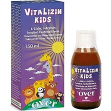Dr. Over Vitalizin Kids L-Lizin L-Arjinin Fosfotidilserin Inositol Vitaminler ve Mineraller Içeren Takviye Edici Gıda 150 ml