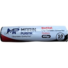 Şengür Ambalaj Marin Plastik 72X90 Endüstriyel Battal Çöp Torbası - 10'lu Paket