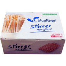 Şengür Ambalaj Bluriver Ahşap Karıştırıcı 11CM - 400 Adet - 5'li Paket