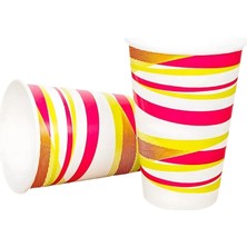 Şengür Ambalaj Arnes 12 Oz Karton Limonata Bardağı - 100'LÜ Paket - 5'li Paket