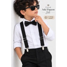 Algitsin O L A Çocuk Askı Papyon Seti 1-12 Yaş Unisex