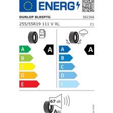 Dunlop 255/55R19 111V Blue Response Tg Xl Üretim Tarihi: 2026 Oto Yaz Lastiği