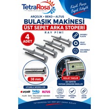 Tetra Rosa Arçelik Beko Altus Uyumlu Bulaşık Makinesi Üst Sepet Arka Ray Pimi 4 Adet