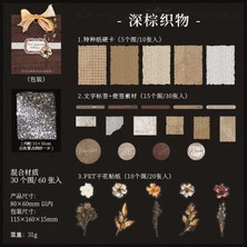 Papatya Craft E3-60 Adet Zarif Journal Malzeme Seti