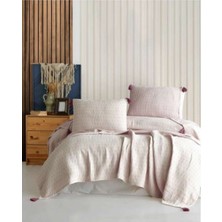 Colezium Şaheser Home Collection Yatak Örtüsü Çift Kişilik  Mürdüm