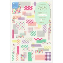 Midori W4-Yuru Log Stickers 2 Sayfa