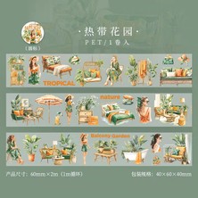 Papatya Craft E4-2m Green Plant Home Pet Tape