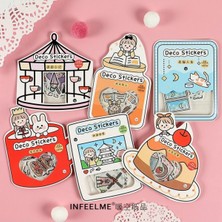 Papatya Craft E5-40 Adet Kawaii Sticker - Numara : 5