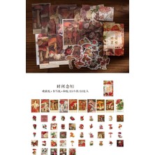 Papatya Craft S27-55 Adet Washi Sticker ve Scrapbook Kargit Seti