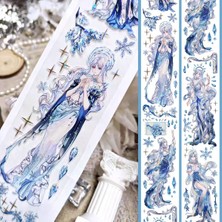 Papatya Craft K12-BOBO Fish 100CM Winter Girl Hologranli Kendinden Keismli Pet Tape