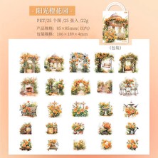 Papatya Craft O1-25 Adet Bahce Pet Sticker